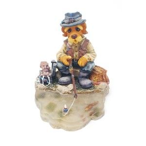 Vintage Barkley Crossing #BC78608 "Some Days Are Just Great" 1996 Bear Fishing